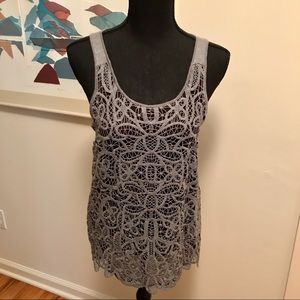 J Crew Crochet Silk & Merino Wool Tank Size S
